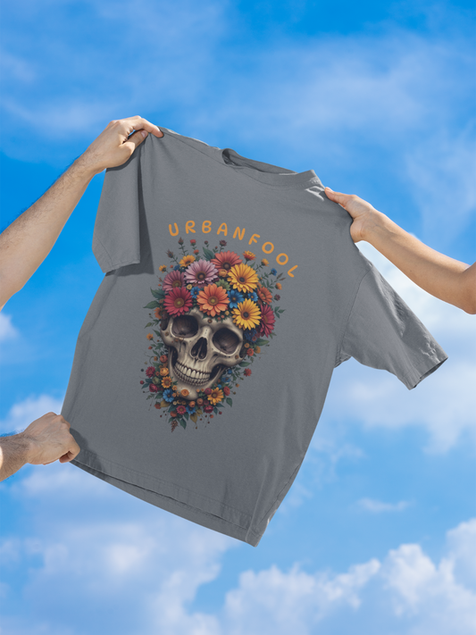 Men Urbanfool Grey Oversized T-Shirt