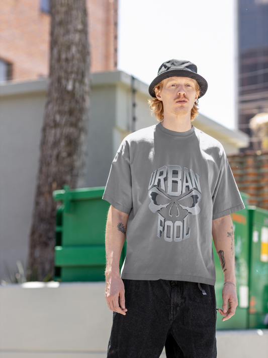 Urbanfool - Grey Oversized Men T-Shirt