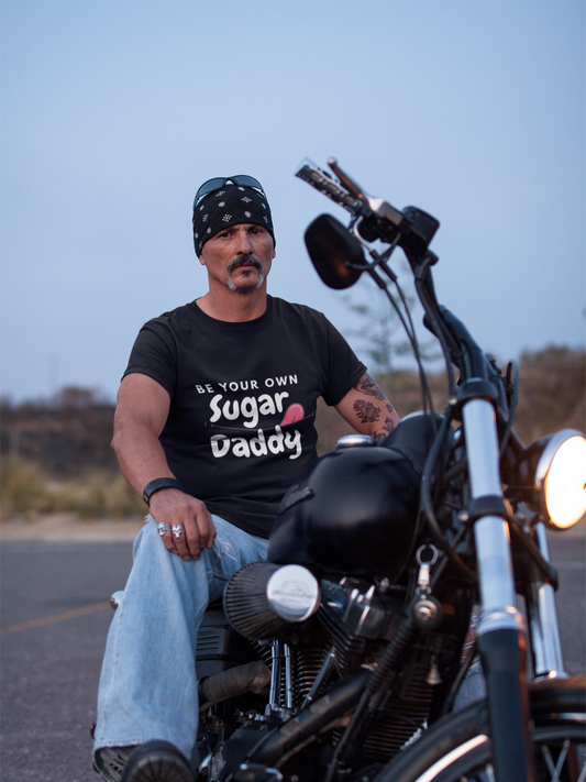 Be your own sugar daddy Men Regular Fit Black T-Shirt