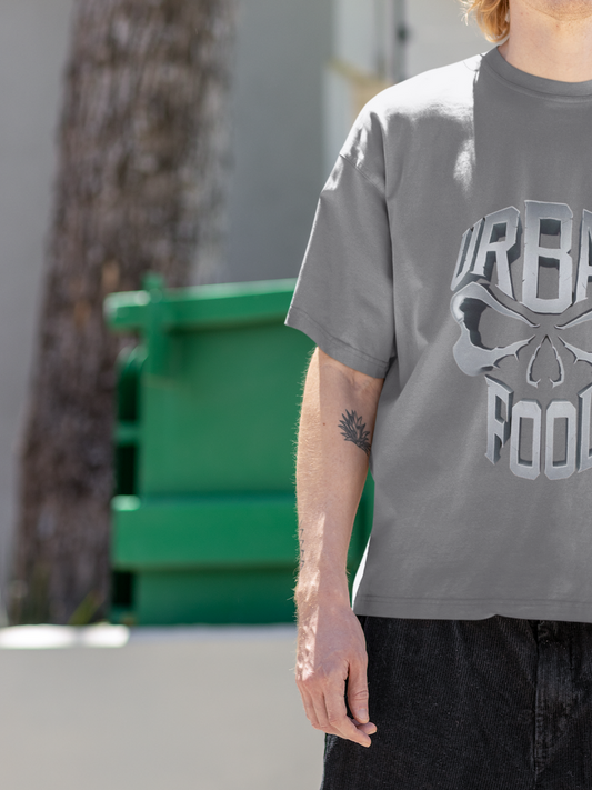 Urbanfool - Grey Oversized Men T-Shirt